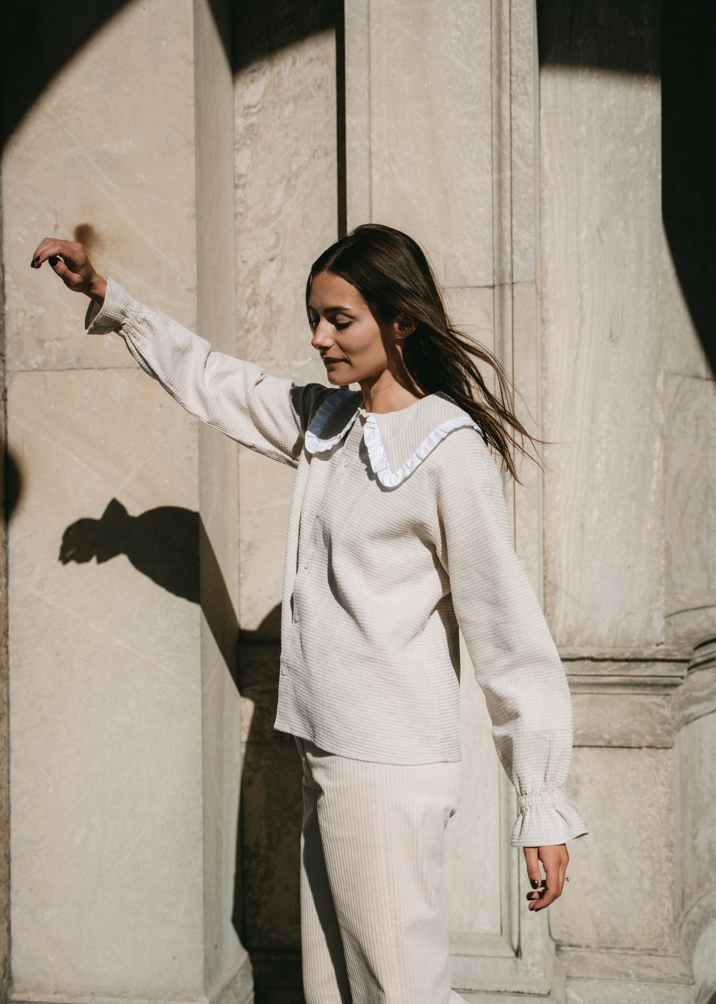 Annabelle pant – pale ivory