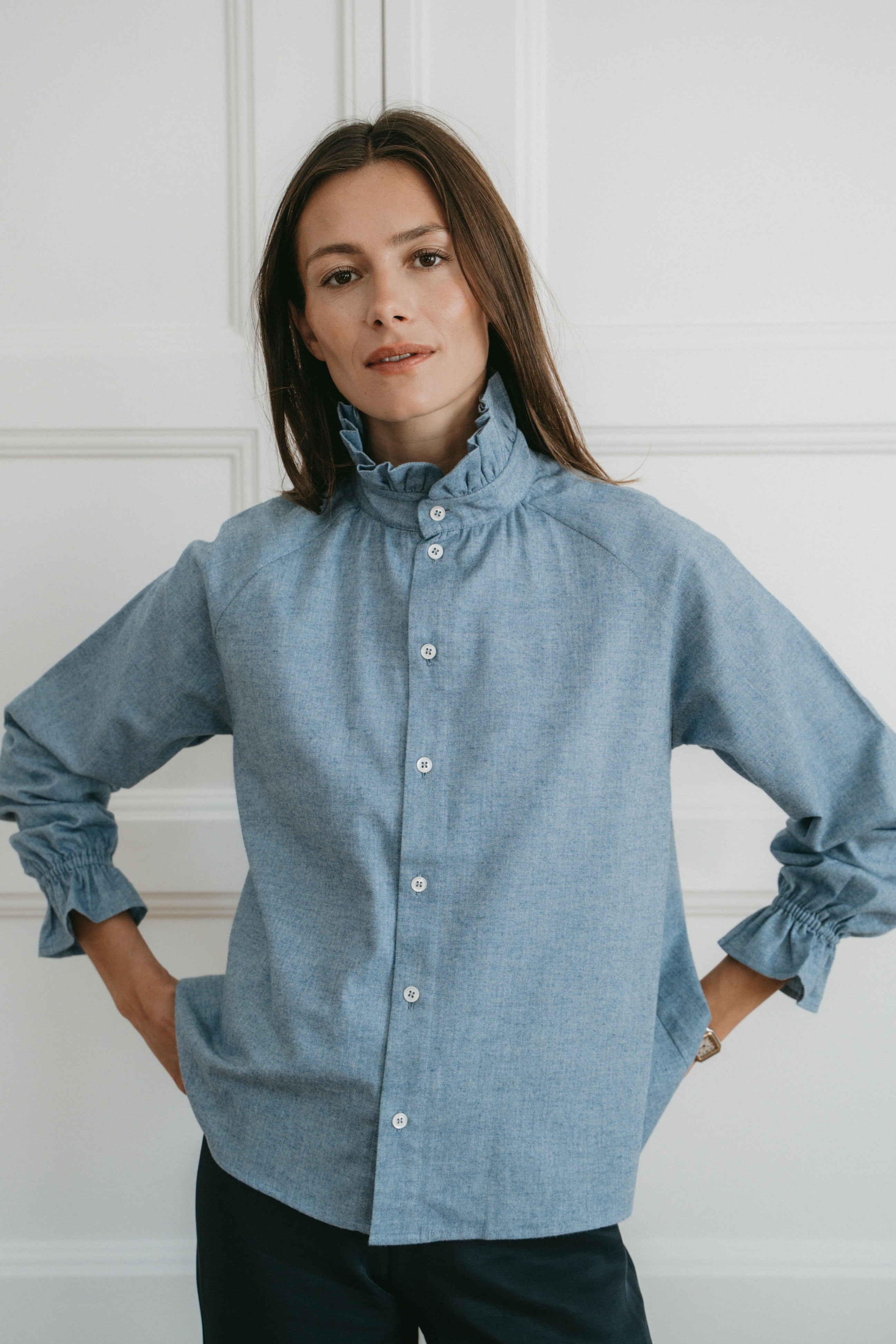 Ambra blouse – Sky blue