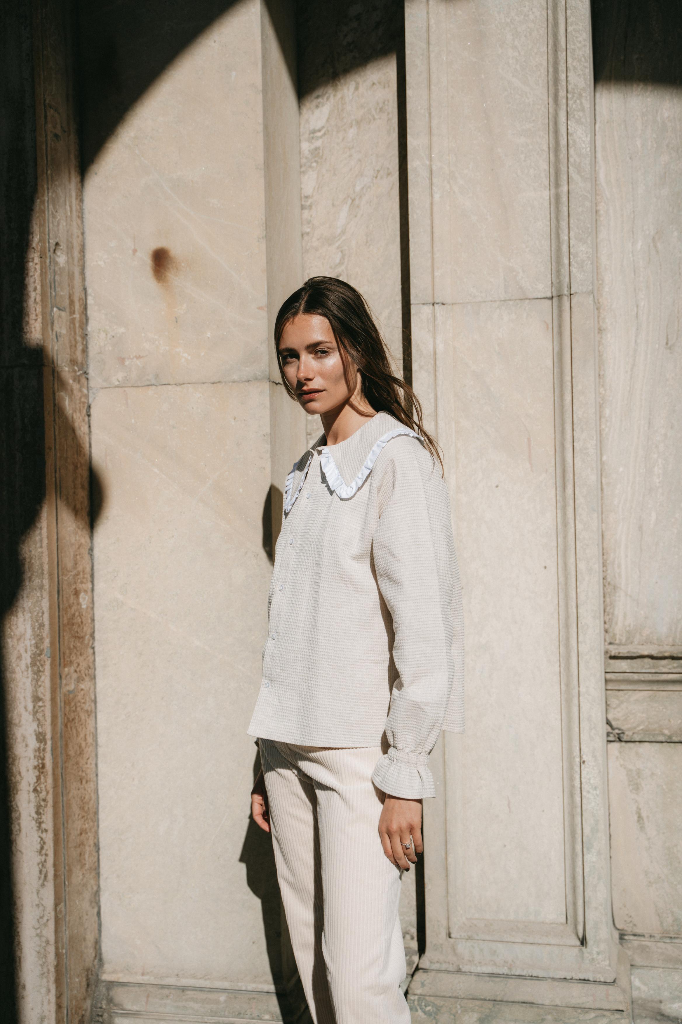 Annabelle pant – pale ivory
